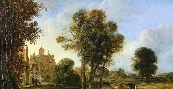Aart van der Neer, landschap (1643) — onderdeel van de collectie via Stichting Gouden Eeuw